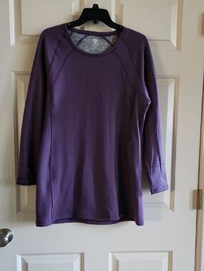 Title Nine Purple Pullover Sweatshirt Dress